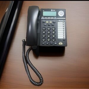 AT&T 2-line Corded Speakerphone 993 w/ Caller ID/Call Waiting, Black NEW no box